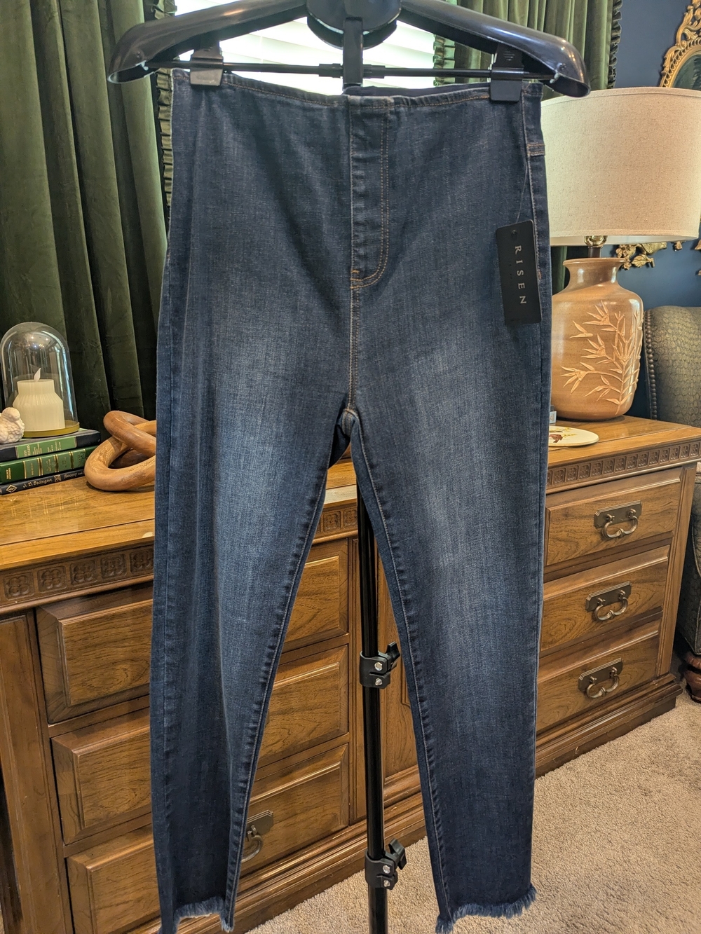 Risen Dark Blue High-Rise Jeggings